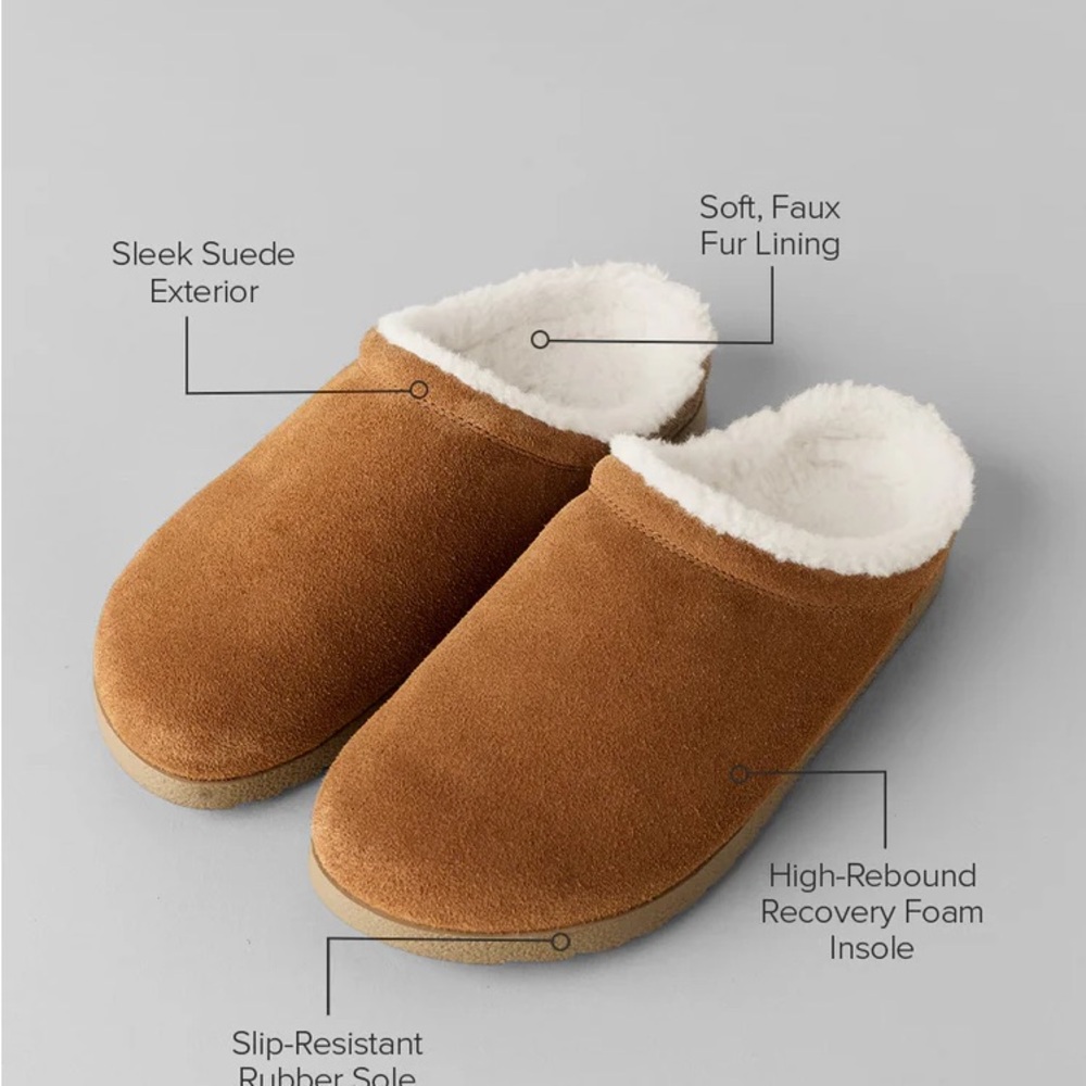 ALO Yoga Tan Suede Slip-Ons - Picture 2 of 8